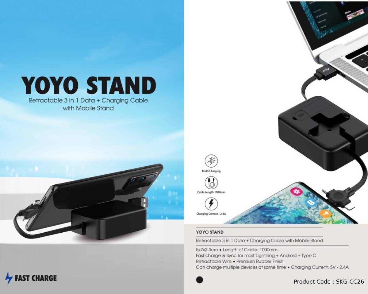 YOYO STAND CHARGING CABLE